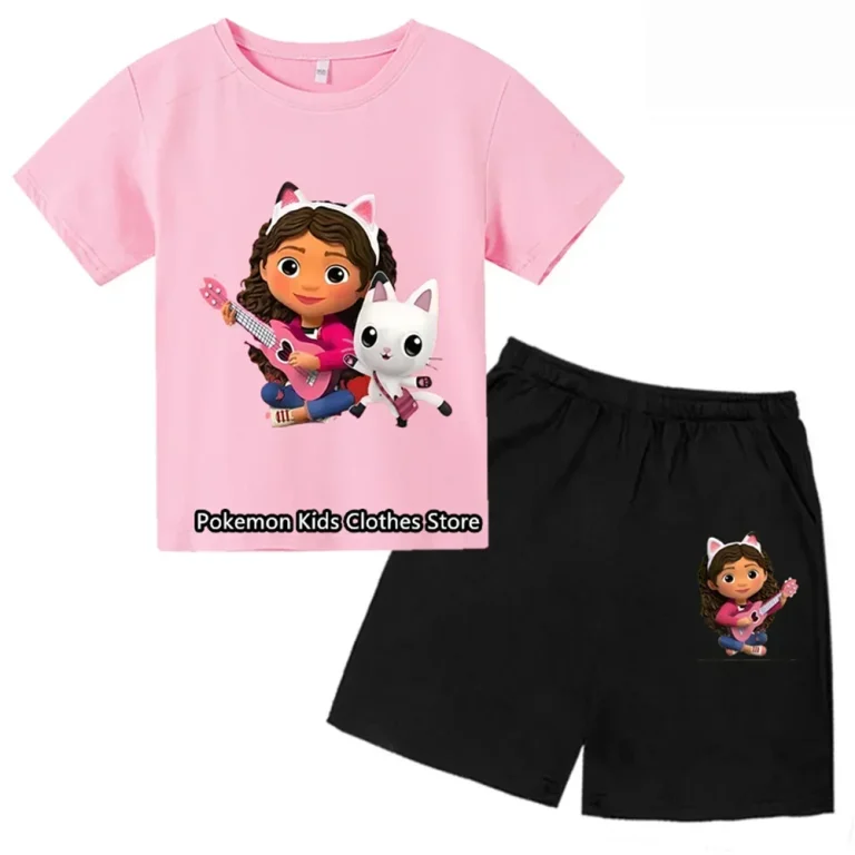 Gabby Cats majica za devojčice – šarmantna odeća za igru, idealna za letnje dane. – DEČIJA ODEĆA